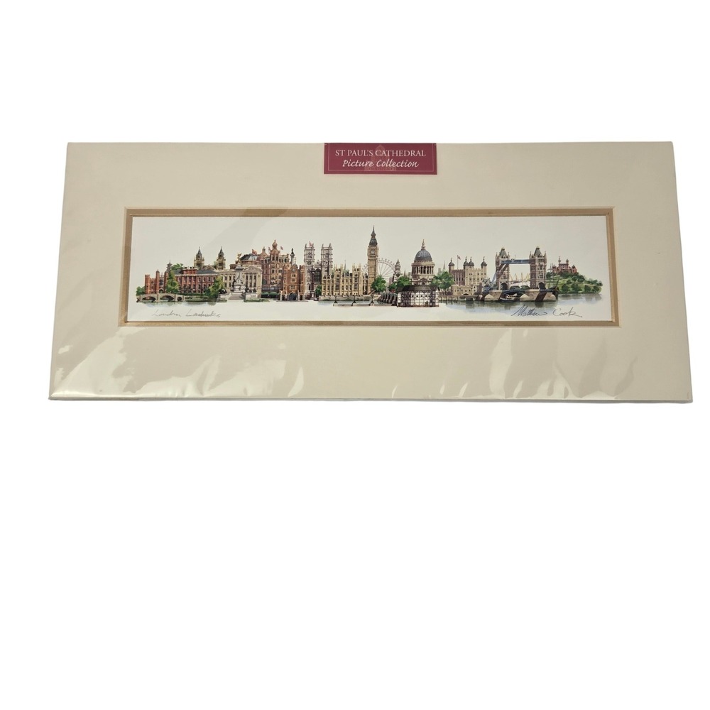 Matthew Cook London Landmarks Panoramic Art Print St Pauls Cathedral Collection